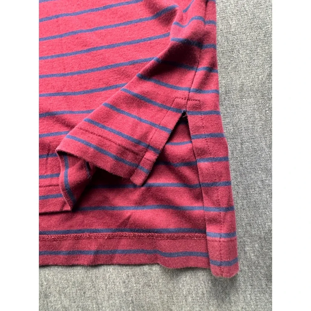Polo Ralph Lauren Pima Soft Touch Striped Polo Shirt Mens 2XLT Burgundy Navy